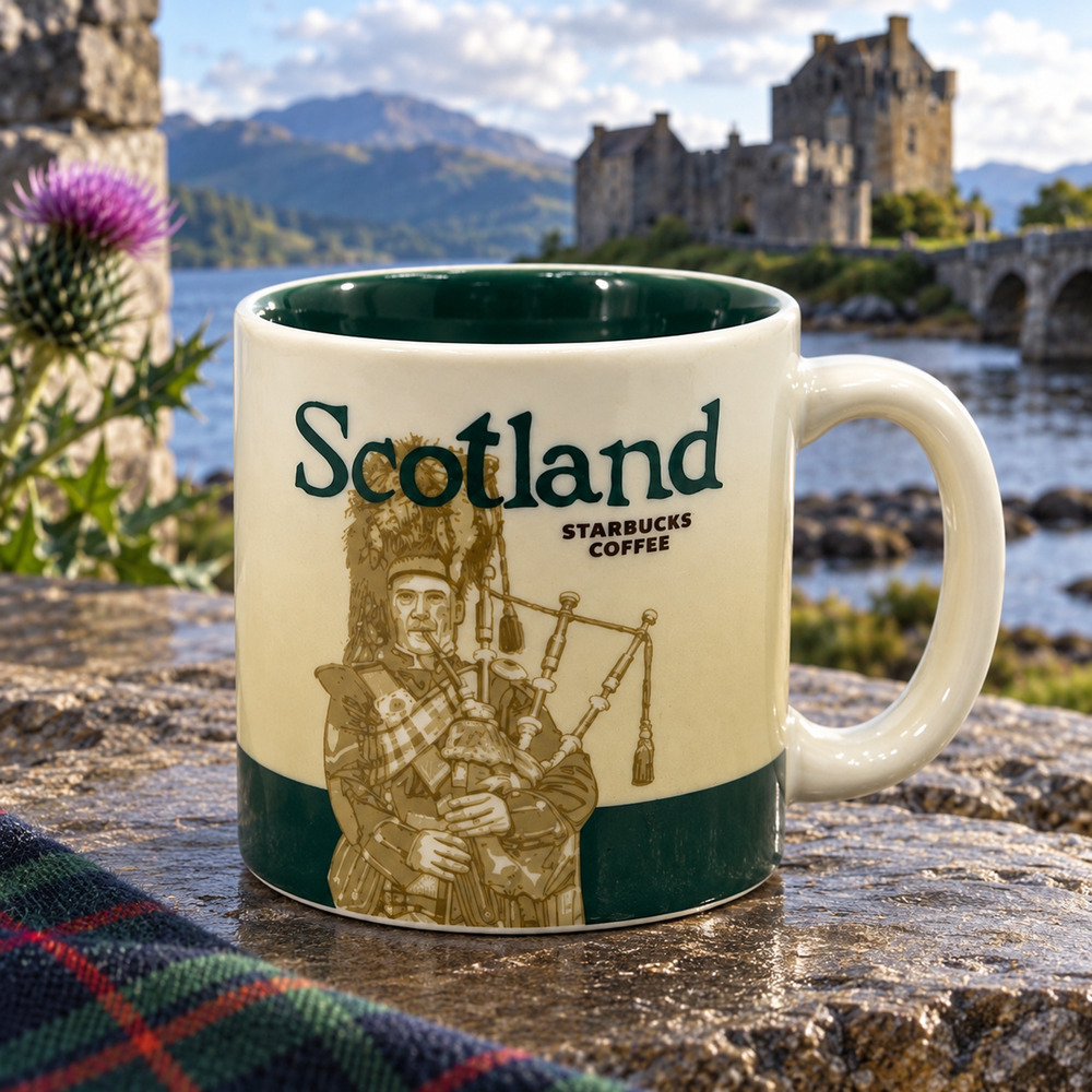 Starbucks Scotland Global Icon Collector Series Demitasse Espresso Mug 3 oz GUC